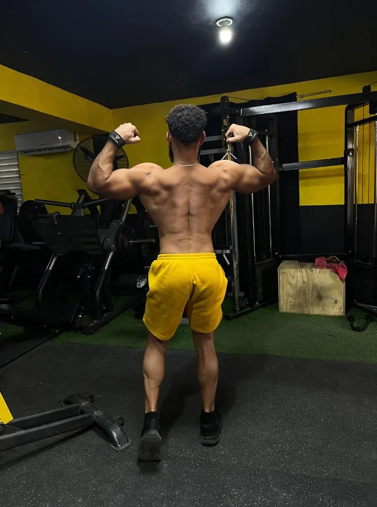 Detalle muscular espalda y brazos